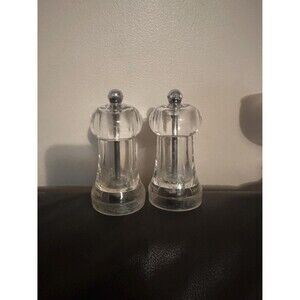 Acrylic Peugeot Frefre France Salt and Pepper Grinder 4.5 in tall